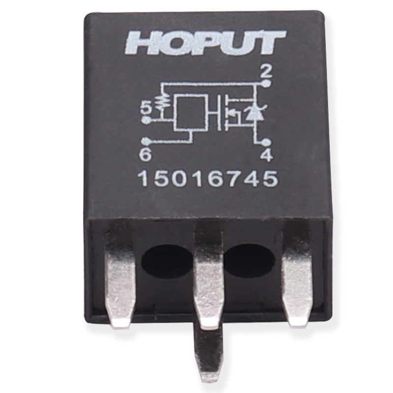 HOPUT ريلاي المصباح الأمامي متعدد الأغراض HOPUT 15016745 601-218، 4 دبابيس، متوافق مع شيفروليه تريل بليزر، جي إم سي إنفوي، بويك لاكروس، بونتياك غراند بري، عبوة من 1 - Image 1